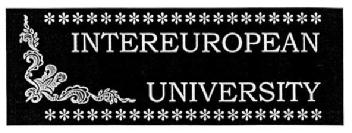 INTEREUROPEAN UNIVERSITY