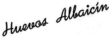 HUEVOS ALBAICIN