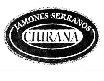 JAMONES SERRANOS CIURANA