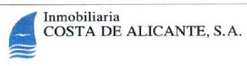 INMOBILIARIA COSTA DE ALICANTE, S.A