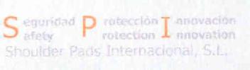 SEGURIDAD SAFETY PROTECCION INNOVACION SHOULDER PADS INTERNACIONAL, S.L