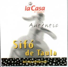 LA CASA DE CASASAYAS AUTENTIC SIFO DE TAULA BEGUDA REFRESCANT