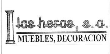 LAS HERAS, S.A. MUEBLES, DECORACION