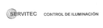 SERVITEC CONTROL DE ILUMINACION