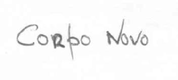 CORPO NOVO
