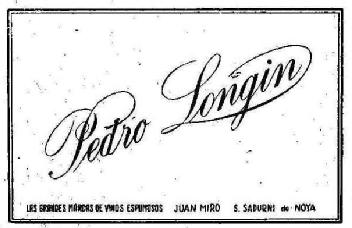 PEDRO LONGIN JUAN MIRO S. SADURNI DE NOYA