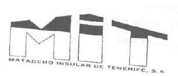 MIT MATADERO INSULAR DE TENERIFE, S.A