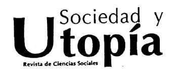 SOCIEDAD Y UTOPIA REVISTA DE CIENCIAS SOCIALES