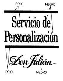 SERVICIO DE PERSONALIZACION DON JULIAN