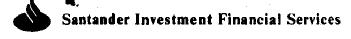 SANTANDER INVESTMENT FINANCIAL SERVICES