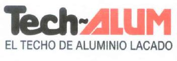 TECH-ALUM EL TECHO DE ALUMINIO LACADO