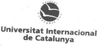 VERITAS LIBERABIT VOS UNIVERSITAT INTERNACIONAL DE CATALUNYA