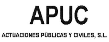 APUC ACTUACIONES PUBLICAS Y CIVILES, S.L
