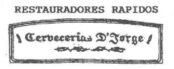 RESTAURADORES RAPIDOS CERVECERIAS D'JORGE