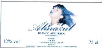 ALMAZUL BLANCO AFRUTADO LISTAN BLANCO TENERIFE ABONA DENOMINACION DE ORIGEN