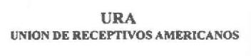 URA UNION DE RECEPTIVOS AMERICANOS