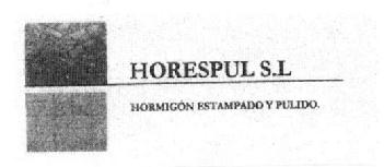 HORESPUL, S.L. HORMIGON ESTAMPADO Y PULIDO