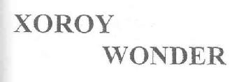 XOROY WONDER