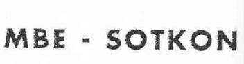 MBE-SOTKON