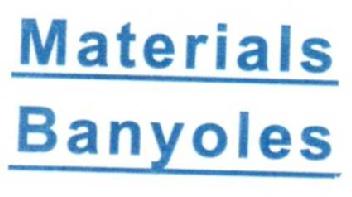 MATERIALS BANYOLES