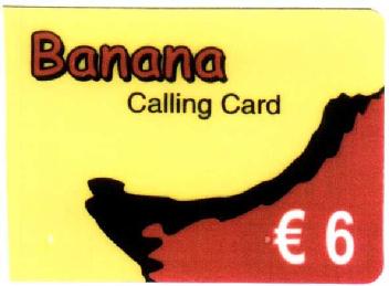 BANANA CALLING CARD 6
