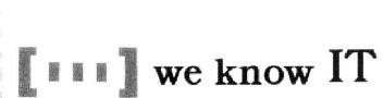 WE KNOW IT