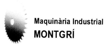 MAQUINARIA INDUSTRIAL MONTGRI