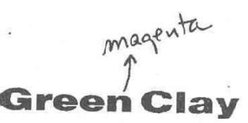 GREEN CLAY
