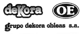 DEKORA OE GRUPO DEKORA OBLEAS S.A
