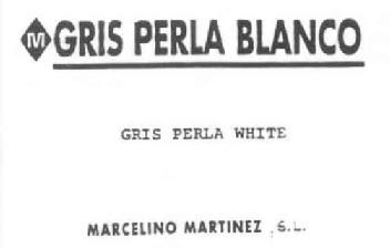 M GRIS PERLA BLANCO GRIS PERLA WHITE MARCELINO MARTINEZ, S.L