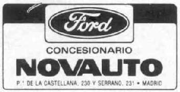 FORD CONCESIONARIO NOVAUTO PO DE LA CASTELLANA, 230 Y SERRANO 231 - MADRID