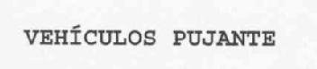 VEHICULOS PUJANTE