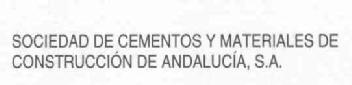 SOCIEDAD DE CEMENTOS Y MATERIALES DE CONSTRUCCION DE ANDALUCIA, S.A
