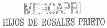 MERCAPRI HIJOS DE ROSALES PRIETO