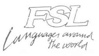FSL LANGUAGES AROUND THE WORLD