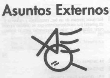 ASUNTOS EXTERNOS