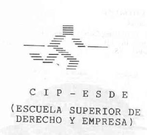CIP - ESDE (ESCUELA SUPERIOR DE DERECHO Y EMPRESA)
