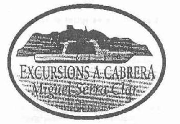 EXCURSIONS A CABRERA MIGUEL SERRA CLAR