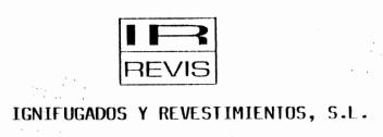 IR REVIS IGNIFUGADOS Y REVESTIMIENTOS, S.L