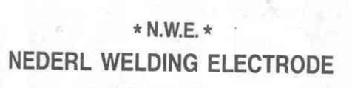 *N.W.E.* NEDERL WELDING ELECTRODE
