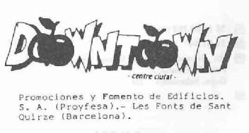 DWNTWN,PROMOCIONES Y FOMENTO DE EDIFICIOS, S.A.(PROYFESA).- LES FONTS DE SANT QUIRZE (BARCELONA)