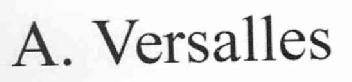 A. VERSALLES