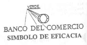 BANCO DEL COMERCIO SIMBOLO DE EFICACIA