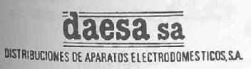 DAESA, S.A. DISTRIBUCIONES DE APARATOS ELECTRODOMESTICOS, S.A