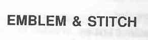 EMBLEM & STITCH