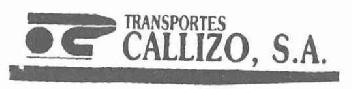 TRANSPORTES CALLIZO, S.A