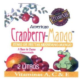 AMERICAN CRANBERRY-MANGO ZUMO DE FRUTAS ARANDANO-MANGO
