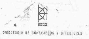 DICODI DIRECTORIO DE CONSEJEROS Y DIRECTORES