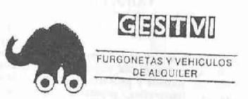 GESTVI FURGONETA Y VEHICULOS DE ALQUILER