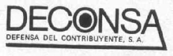 DECONSA DEFENSA DEL CONTRIBUYENTE, S.A